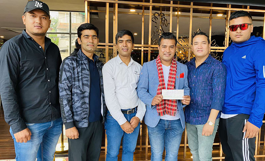 सागमा दोहोरो स्वर्ण दिलाउने मन्डेकाजी ५ लाख नगदसहित सम्मानित