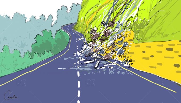 राजमार्गको दुर्दशा : बर्सेनि पिच थपिन्छ, भित्तामा ध्यान जाँदैन