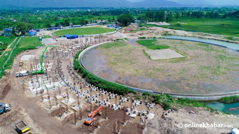 अन्तर्राष्ट्रिय क्रिकेट रंगशाला निर्माणको काम जारी