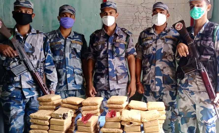 पर्साको जगरनाथपुरबाट ३५ केजी चरेस बरामद