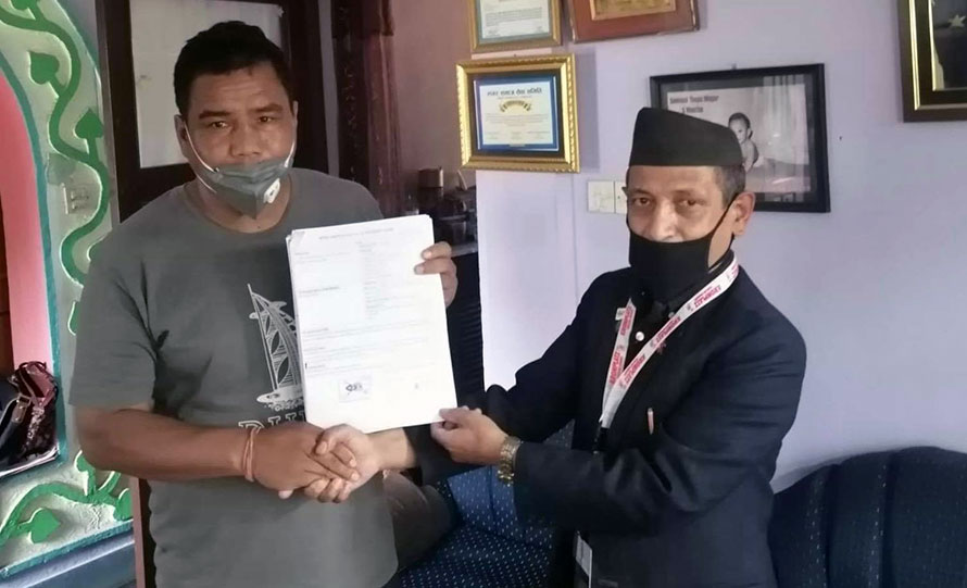 १३ औं साग खेलेका बक्सिङ खेलाडीको कोरोना बिमा