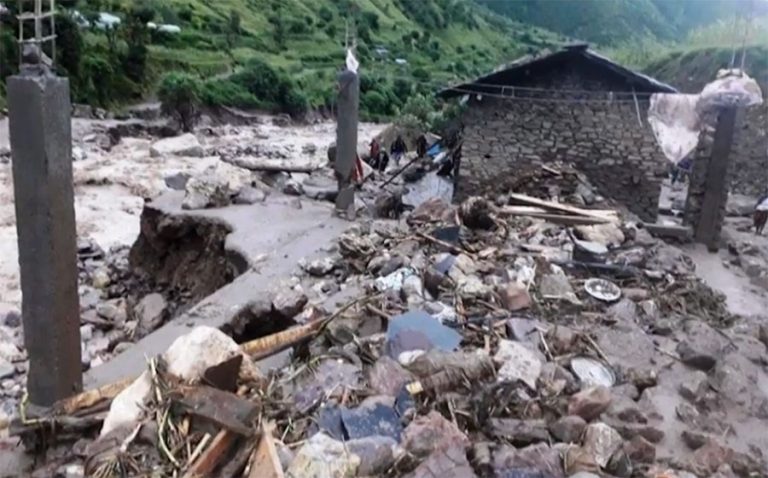 ढोरपाटनमा बाढी प्रभावित बस्ती सार्न राष्ट्रिय जनमोर्चाको माग