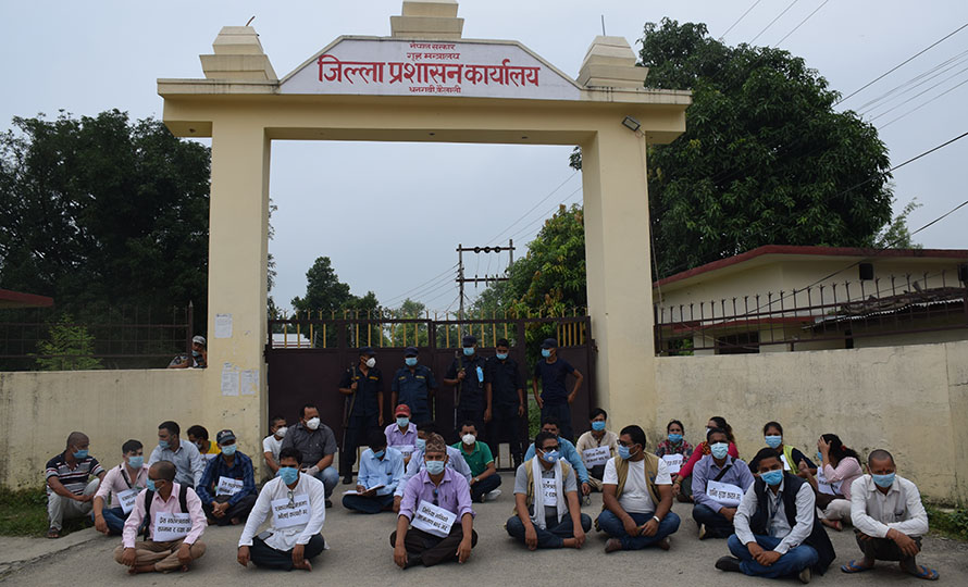कैलालीका पत्रकार आन्दोलित