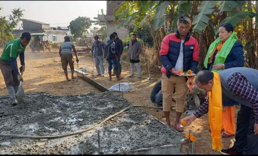 हेटौंडा उपमहानगरमा ३१ किलोमिटर सडक स्लाब ढलान 
