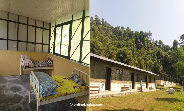 पालुङटारले तयार पार्‍यो २० बेडको आइसोलेसन