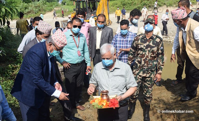 ३० बर्षपछि बल्ल चाक्ले खोलामा पुल शिलान्यास