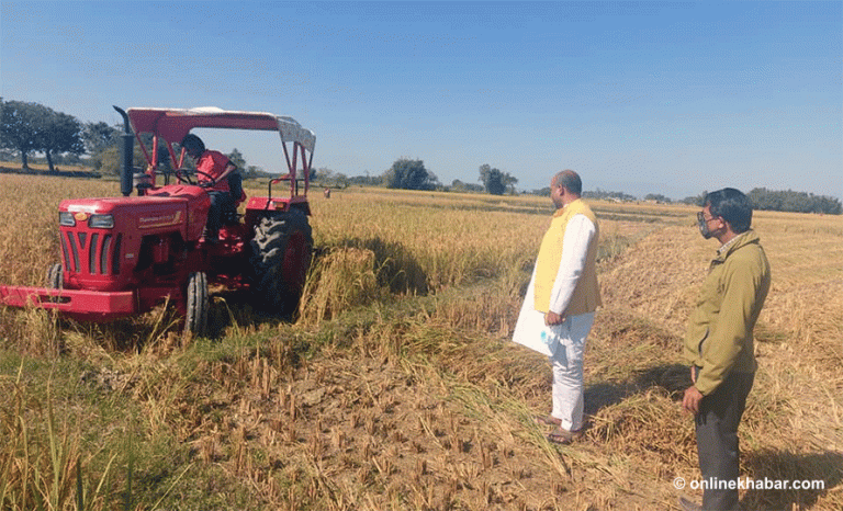 चितवनमा खेतीपातीमा यन्त्रको प्रयोग बढ्दो
