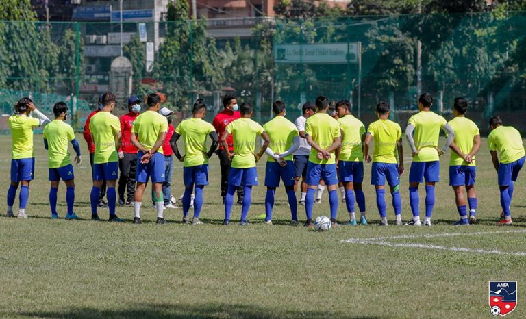 ढाकामा नेपाली फुटबल टोलीको प्रशिक्षण सुरु