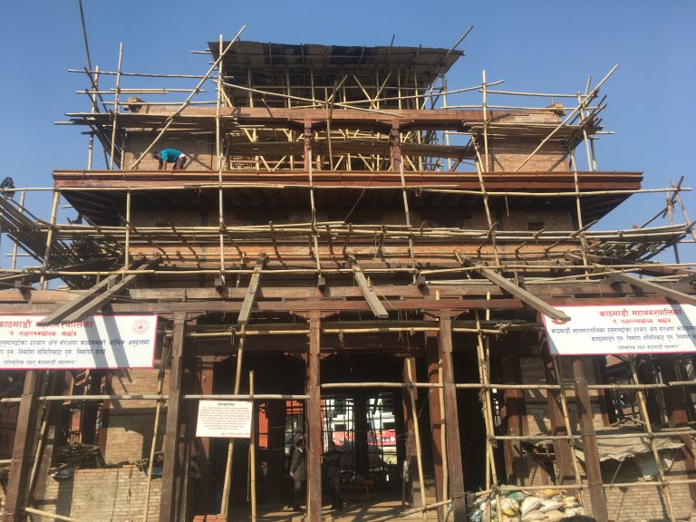 पुनर्निर्माण सकेर काष्ठमण्डपको वैशाख १२ मा उद्घाटन गर्ने तयारी