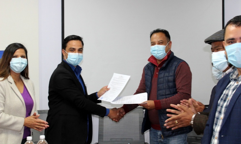 माछापुच्छ्रे बैंक र नेपाल भेटरीनरी संघबीच सम्झौता