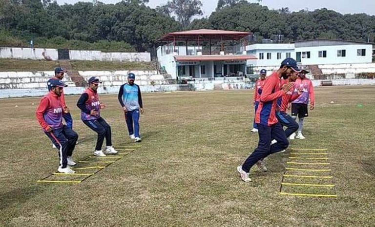 राष्ट्रिय क्रिकेट टिमको प्रशिक्षण सुरु