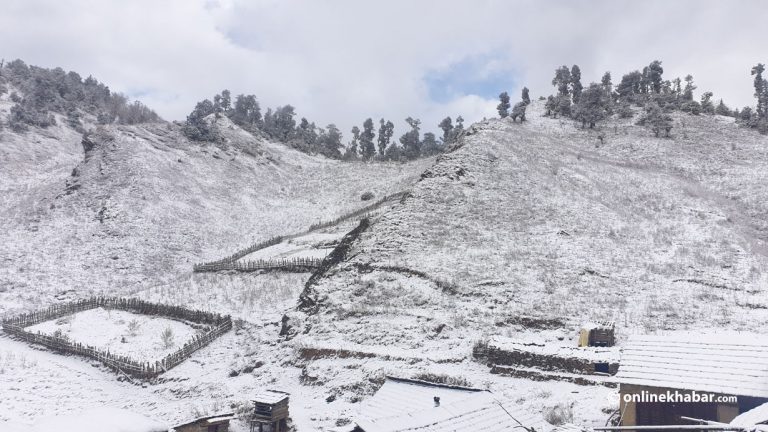 रुकुमपूर्वमा हिमपातका कारण अलपत्र यात्रुको उद्धार