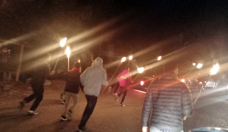नुवाकोटको मसाल जुलुसमा प्रहरी हस्तक्षेप