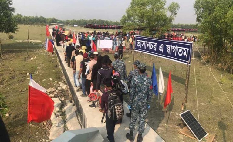 बंगलादेशमा रोहिंग्याको दोस्रो समूहलाई नयाँ टापुमा सार्न सुरु