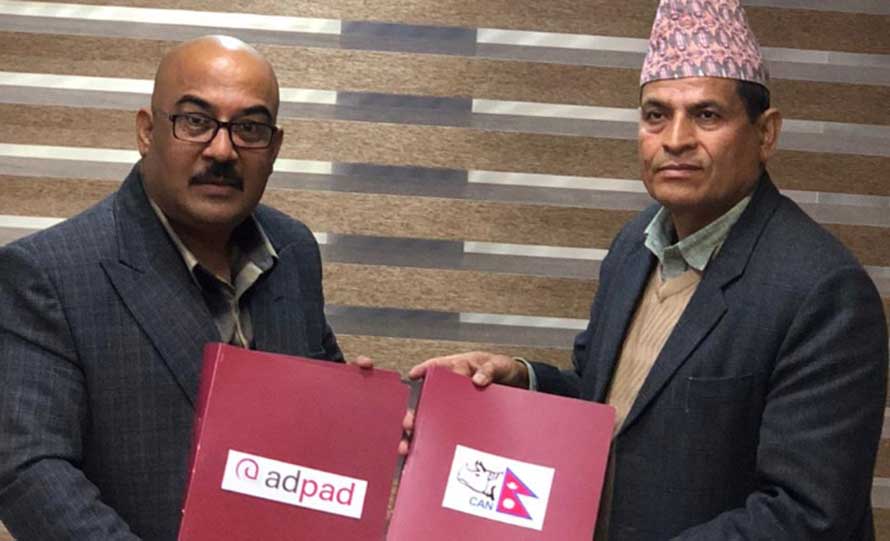 एडप्याडले राष्ट्रिय क्रिकेट टिमको जर्सीको प्रायोजन गर्ने, १५ महिनाको सम्झौता
