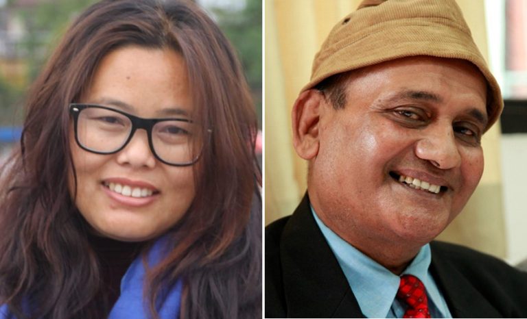 विमला तुम्खेवालाई प्रतिभा पुरस्कार राजेन्द्र विमललाई सम्मान