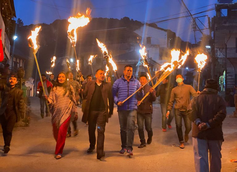 संसद पुनर्स्थापना पक्षमा धनकुटामा राँके जुलुस