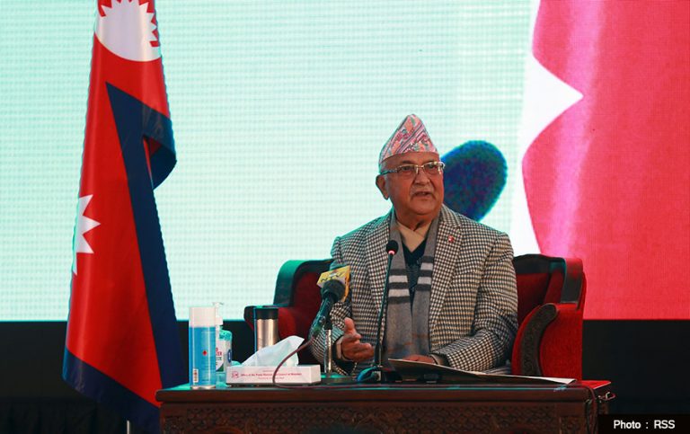 तीन महिनाभित्र सबै नेपालीलाई कोरोनाविरुद्धको खोप : प्रधानमन्त्री ओली