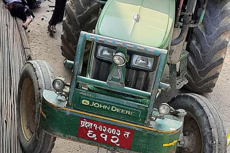 ट्याक्टरको ट्रलीले किचेर बालिकाको मृत्यु