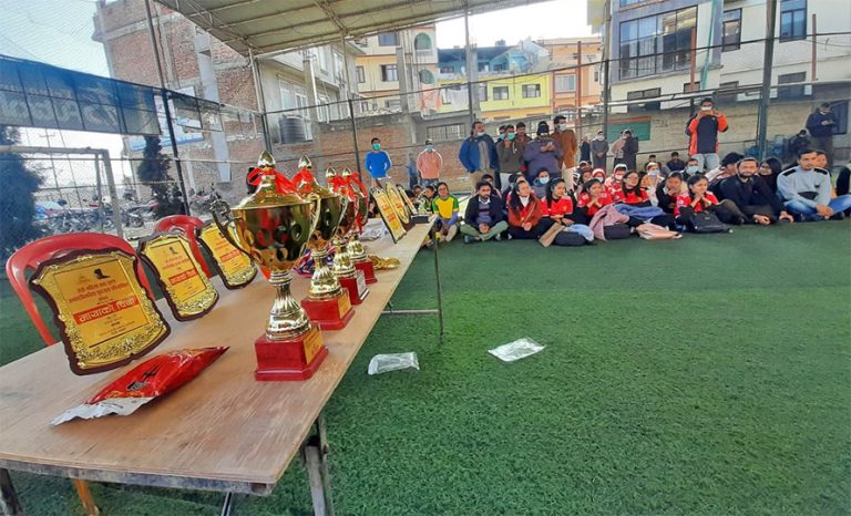 अन्तर विभागीय फुटसलमा रसायन शास्त्र र खेलकुद विभाग विजेता