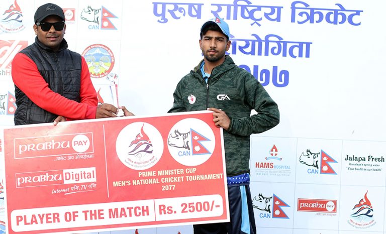 पहिलो खेलमै म्यान अफ दि म्याच बनेका तिलक भन्छन्- सिनियर खेलाडी हुँदा आत्मविश्वास बढ्यो