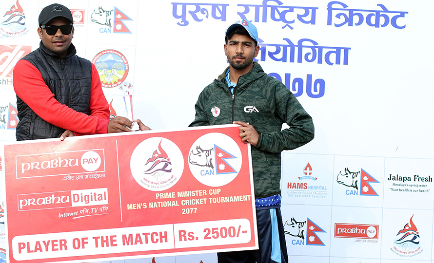 पहिलो खेलमै म्यान अफ दि म्याच बनेका तिलक भन्छन्- सिनियर खेलाडी हुँदा आत्मविश्वास बढ्यो
