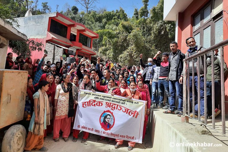 सुत्केरीको मृत्यु भएपछि प्युठान अस्पतालविरुद्ध नाराबाजी