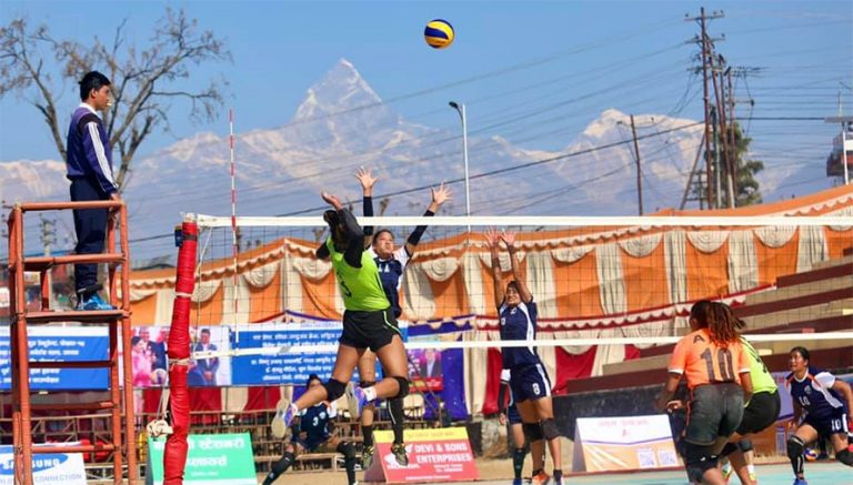टाइगर कप भलिबल : आर्मीमाथि एपीएफको रोमाञ्चक जित