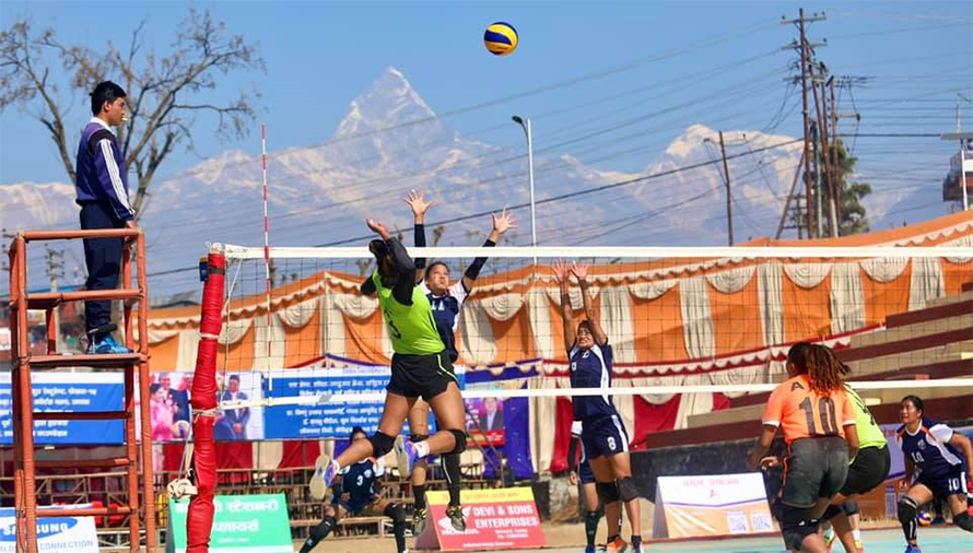 टाइगर कप भलिबल : आर्मीमाथि एपीएफको रोमाञ्चक जित