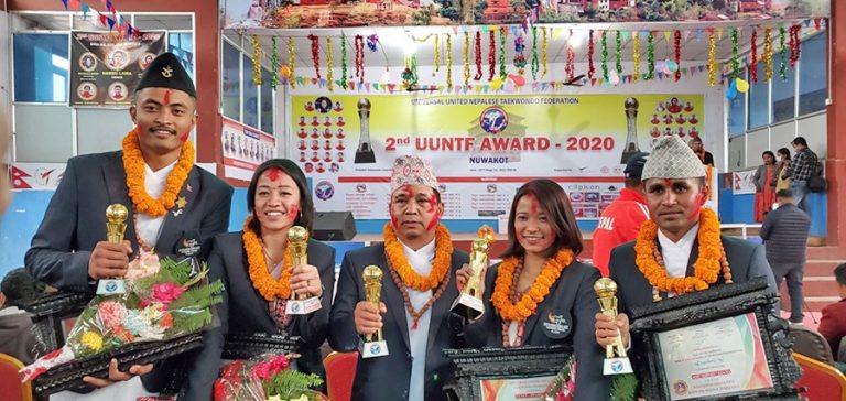 गौरिका सिंह र चारजना तेक्वान्दो खेलाडीलाई युयुएनटीएफ अवार्ड
