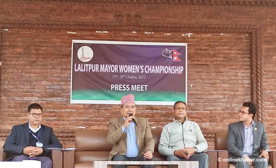 ललितपुर मेयर वुमन्स च्याम्पियनसिप क्रिकेट चैत २१ देखि हुने