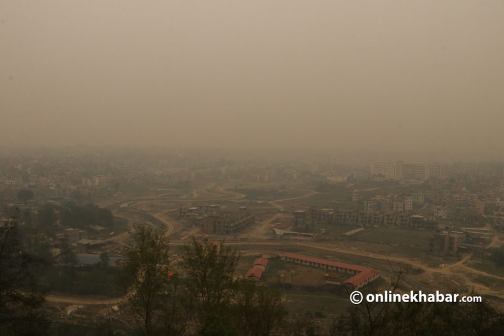 काठमाडौँको तुवाँलो अझै केही दिन स्थिर रहने