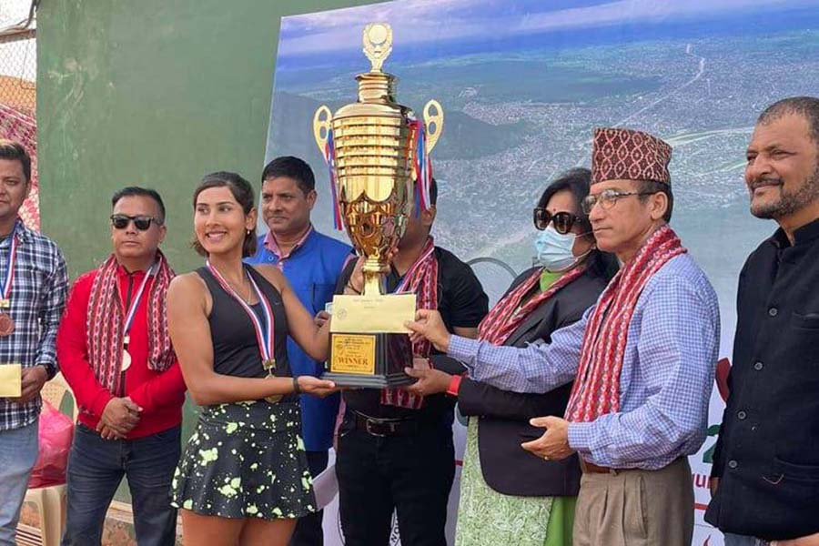 बुटवल ओपन टेनिस : रितिक र प्रेरणा च्याम्पियन
