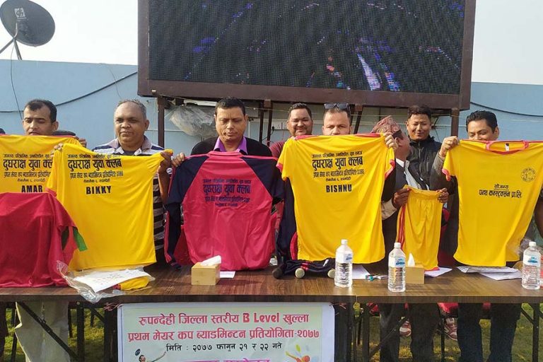 सैनामैनामा प्रथम मेयर कप ब्याडमिन्टन हुँदै