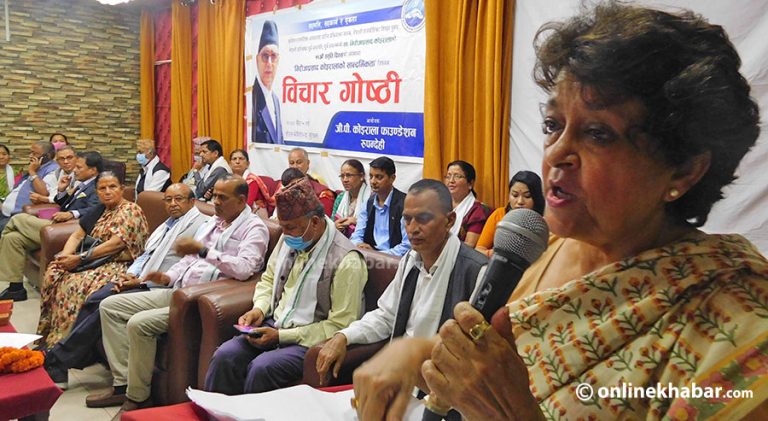 कम्युनिष्ट सर्वसत्तावादविरुद्ध लड्‍न कांग्रेसभित्र एकता आवश्यक: नेतृ कोइराला