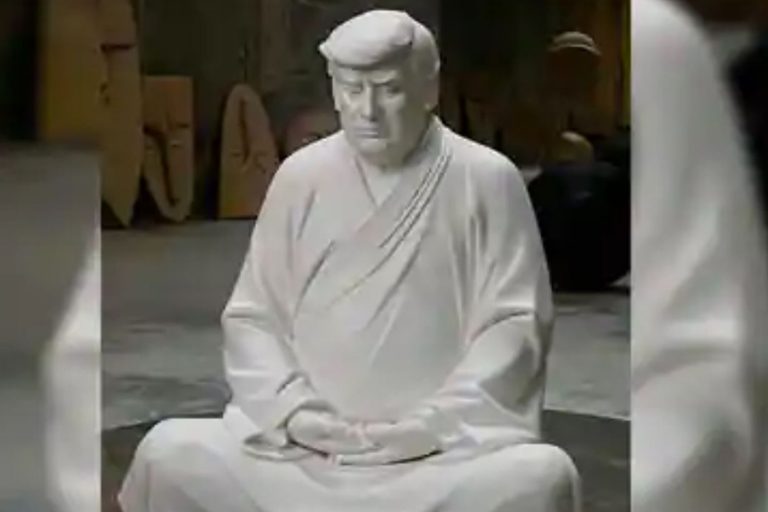 ट्रम्पको बुद्ध मूर्ति चीनमा लोकप्रिय, धमाधम बिक्री हुँदै