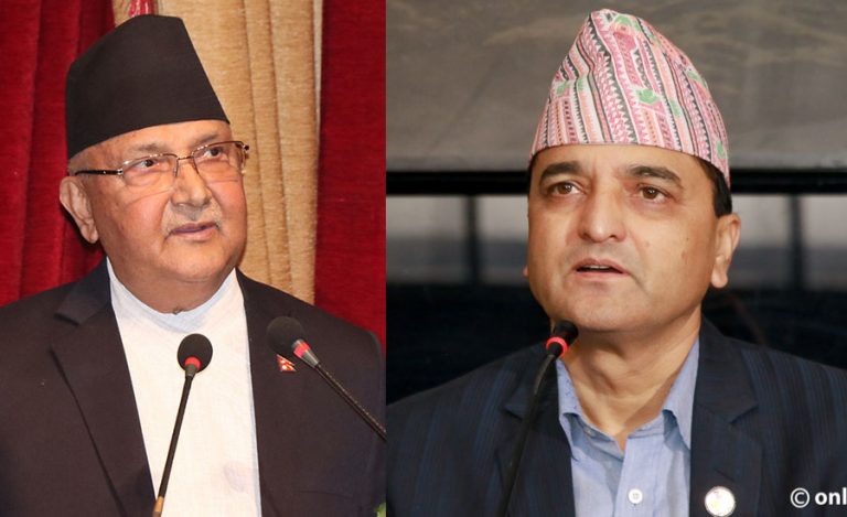 पार्टी एकता जोगाउन ओलीलाई योगेशको आग्रह
