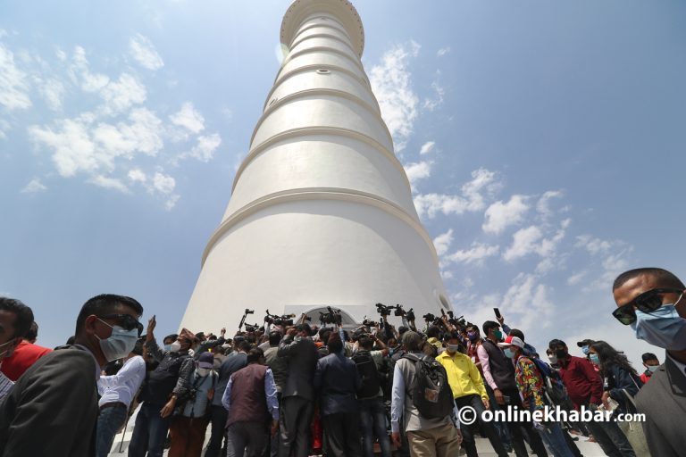 धरहरा उद्घाटनको २ वर्ष पुरा, निर्माण सकिने मिति अनिश्चित