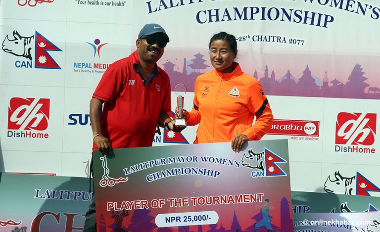 एपीएफकी सीता बनिन् ललितपुर मेयर वुमन्स च्याम्पियनसिपको उत्कृष्ट खेलाडी