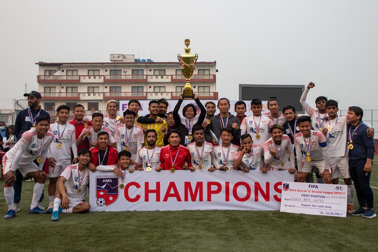 चर्च ब्वाइज च्याम्पियन बन्दै बी डिभिजनमा बढुवा