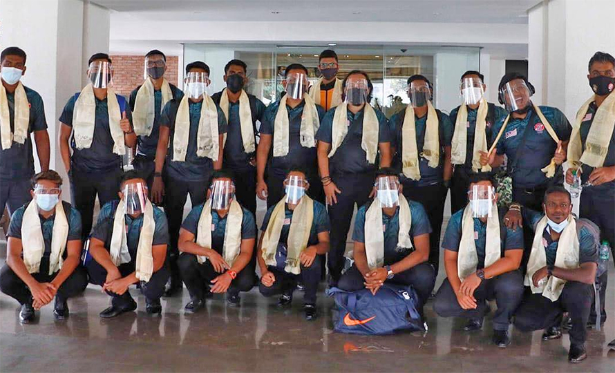 त्रिकोणात्मक सिरिजका लागि मलेसियाको टोली काठमाडौं आइपुग्यो