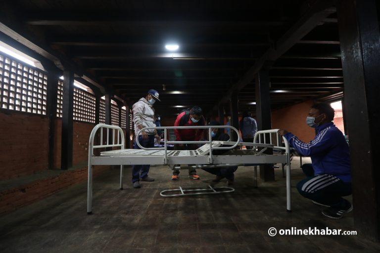 ललितपुरको च्यासलमा बन्यो अक्सिजनसहितको आइसोलेसन सेन्टर