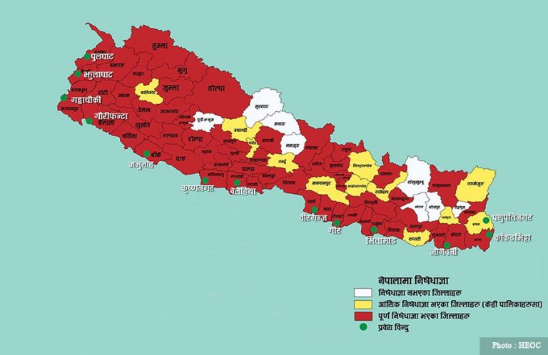 निषेधाज्ञाको बेला नेपाल आउँदै हुनुहुन्छ ? यी १३ नाकाबाट मात्र पाइन्छ