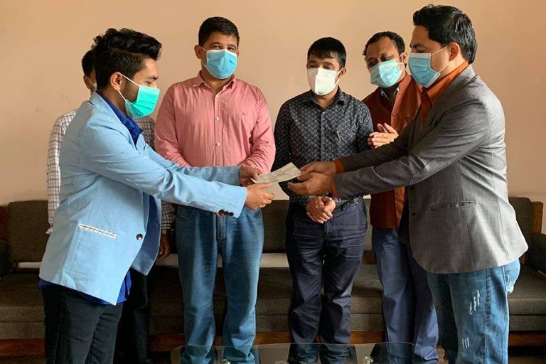 पत्रकार महासंघलाई चलचित्र निर्माता पौडेलको सहयोग