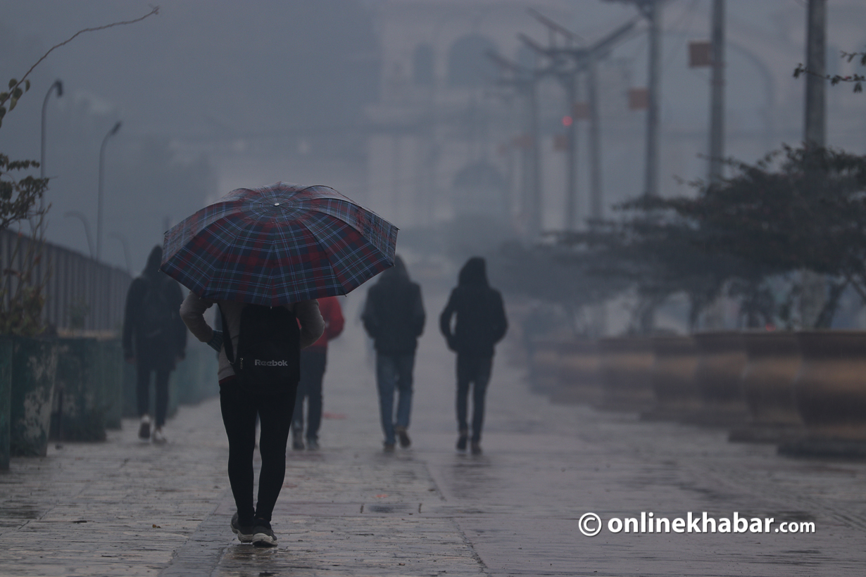 आज उच्च पहाडी भेगका एक-दुई स्थानमा हल्का हिमपात र वर्षाको सम्भावना