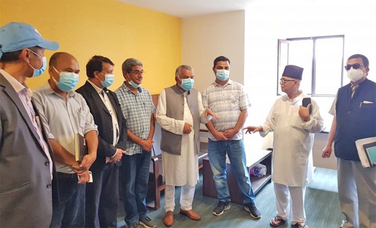 क्रियाशील सदस्य छानबिनबारे जानकारी लिन धर्मशाला पुगे रामचन्द्र पौडेल