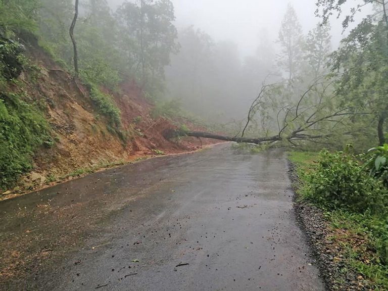 पहिरोले पोल ढल्दा बन्दिपुरमा विद्युत् ,टेलिफोन,इन्टरनेट र खानेपानी सेवा अवरुद्ध