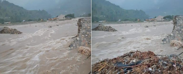 फेवाताल बचाउने ड्याम बाढीले बगायो
