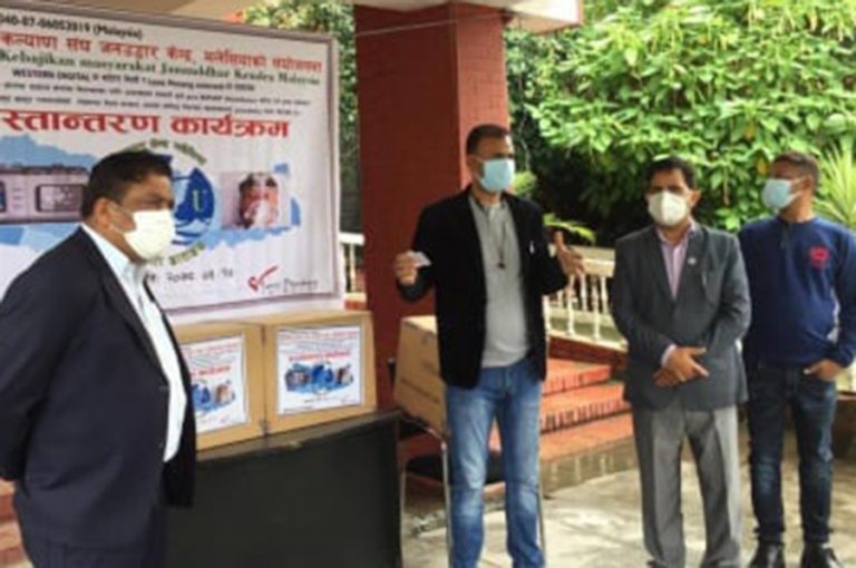 स्वास्थ्य मन्त्रालयलाई ६५ थान बाइप्याप भेन्टिलेटर सहयोग