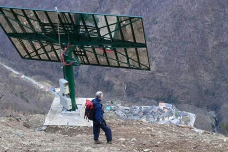 वर्षमा तीन महिना अँध्यारो हुने गाउँ, जहाँ बनाइएको छ कृत्रिम सूर्य